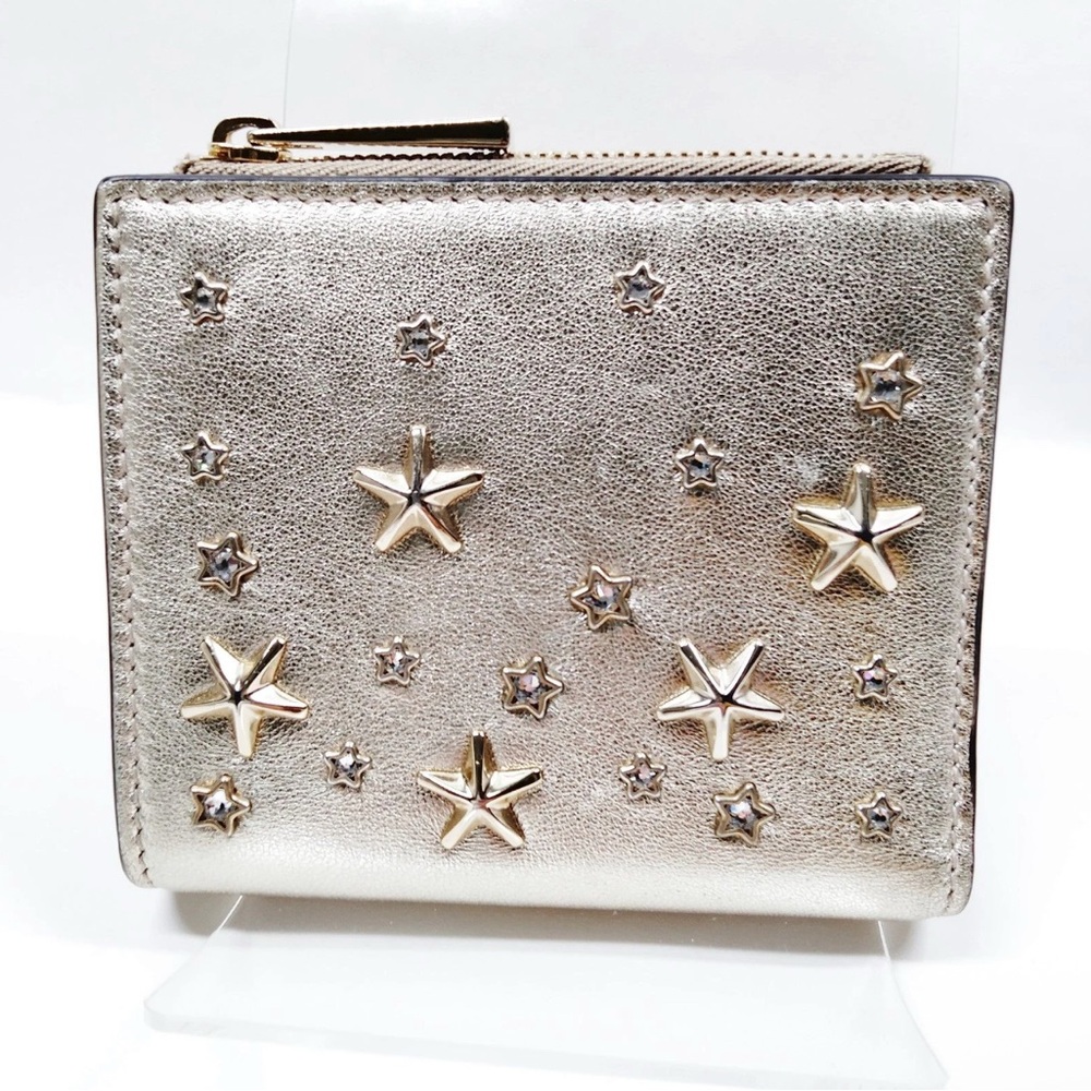 JIMMY CHOO Wallet Gold Leather 2886538